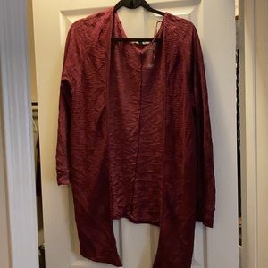 Maroon cardigan